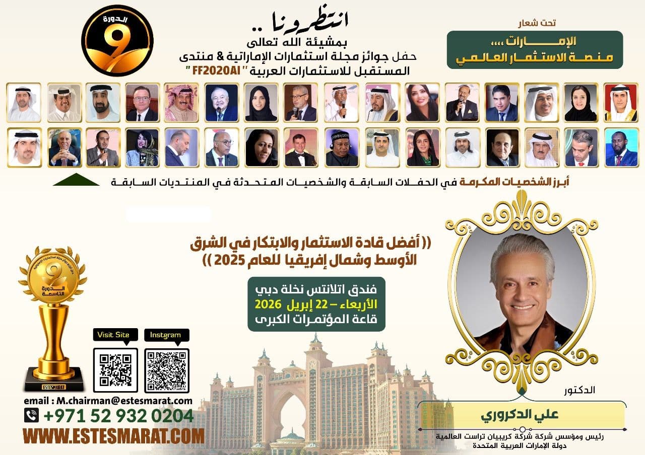 Dr. Aly El Dakroury Recognized Among The Top Investment & Innovation Leaders in the Middle East & North Africa 2025